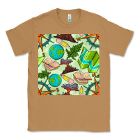 Toasted Coconut geography class seamless pattern Classic Tee - BundleAndBundleShop