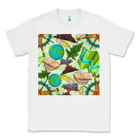 White geography class seamless pattern Classic Tee - BundleAndBundleShop