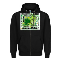 Black st patricks day Zipper Hoodie - MaliasSmallBusiness