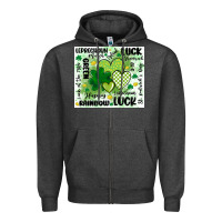 Charcoal Heather st patricks day Zipper Hoodie - MaliasSmallBusiness