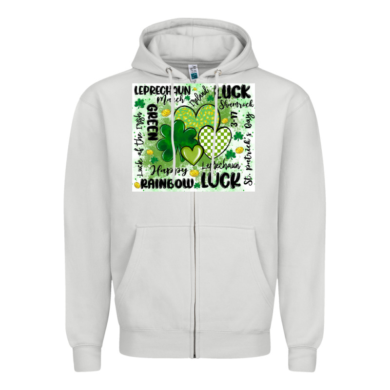 St Patricks Day Zipper Hoodie by MaliasSmallBusiness | Teevron
