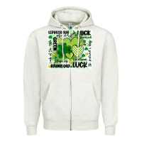 Oatmeal Heather st patricks day Zipper Hoodie - MaliasSmallBusiness