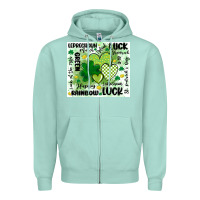 Seafoam st patricks day Zipper Hoodie - MaliasSmallBusiness