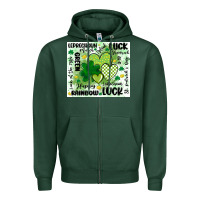 Sports Green st patricks day Zipper Hoodie - MaliasSmallBusiness
