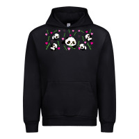 Black cute panda Urban Hoodie - TumblerDesignByShophia
