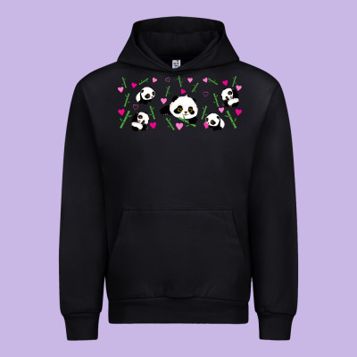 Cute Panda Urban Hoodie Designed By Tumblerdesignbyshophia