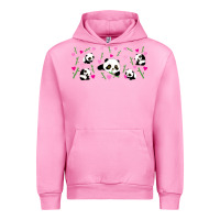 Fuchsia Pink cute panda Urban Hoodie - TumblerDesignByShophia