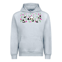 Heather Grey cute panda Urban Hoodie - TumblerDesignByShophia