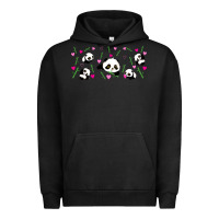 Pigment Black cute panda Urban Hoodie - TumblerDesignByShophia