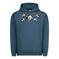 Pigment Midnight Navy cute panda Urban Hoodie - TumblerDesignByShophia