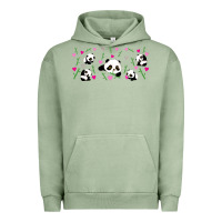 Pigment Oil Green cute panda Urban Hoodie - TumblerDesignByShophia
