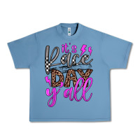 Pebble Blue it's race day y'all Urban Heavy Tee - JahusDesignShop