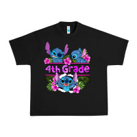 Black preview flower stitch  4th grade Urban Heavy Tee - AdoDesignShop