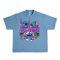 Pebble Blue preview flower stitch  4th grade Urban Heavy Tee - AdoDesignShop