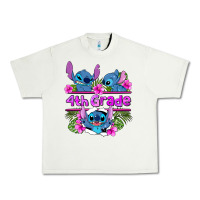 Pistachio preview flower stitch  4th grade Urban Heavy Tee - AdoDesignShop