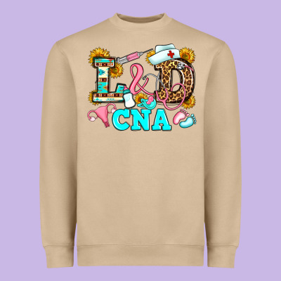 Labor And Delivery Cna Heavyweight Sweatshirt Designed By Jahusdesignshop