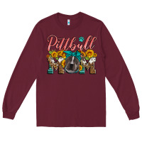 Burgundy pittbull mom Long Sleeve Tee - Artiststas