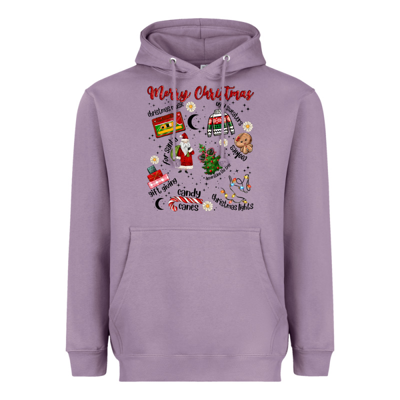 Merry Christmas Heavyweight Hoodie by MaliasSmallBusiness | Teevron