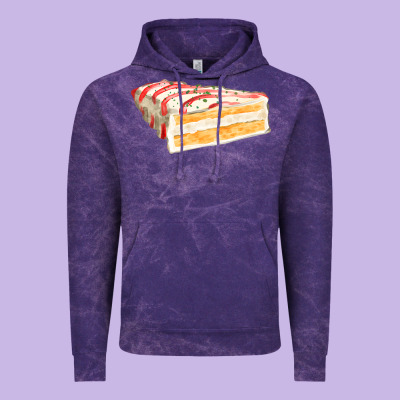White Christmas Cake Vintage Hoodie Designed By Fadigitalartstudio