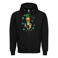 Black let's get lucked up Zipper Hoodie - MaliasSmallBusiness