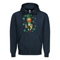 Navy let's get lucked up Zipper Hoodie - MaliasSmallBusiness