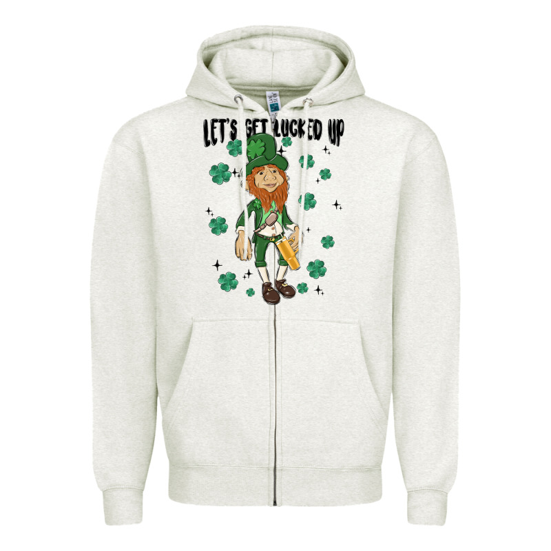 Let's Get Lucked Up Zipper Hoodie by MaliasSmallBusiness | Teevron