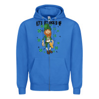 True Royal let's get lucked up Zipper Hoodie - MaliasSmallBusiness