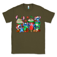 Army Green christmas stitch coffee Classic Tee - Jasminsmagicworld