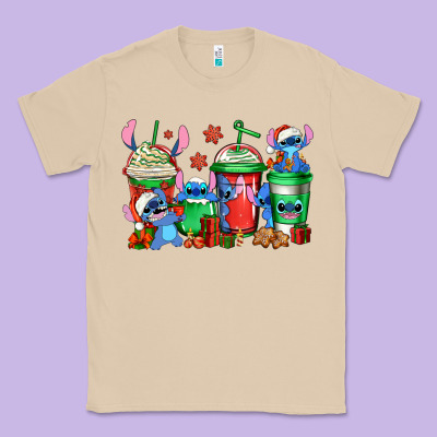 Christmas Stitch Coffee Classic Tee Designed By Jasminsmagicworld