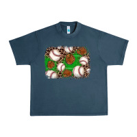 Midnight Navy baseball glove background Urban Heavy Tee - JahusDesignShop