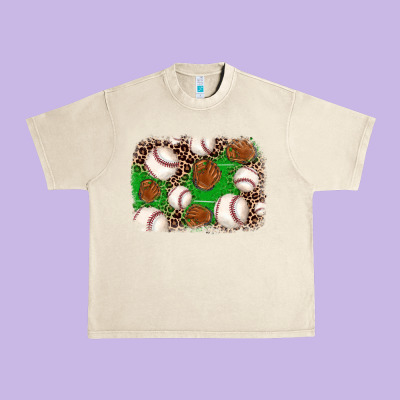 Baseball Glove Background Urban Heavy Tee Designed By Jahusdesignshop