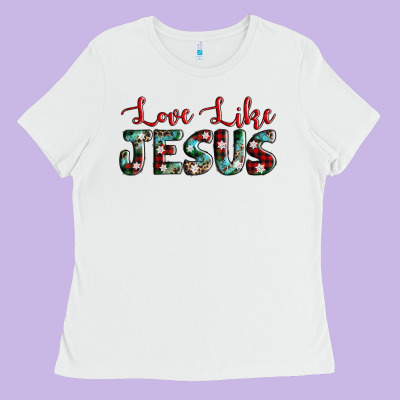 Love Like Jesus Ladies Tee Designed By Adodesignshop
