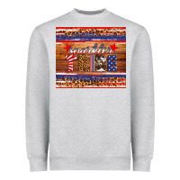 Heather Grey 4th of July sparkler tribe Heavyweight Sweatshirt - HRA Design Shop