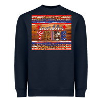 Navy 4th of July sparkler tribe Heavyweight Sweatshirt - HRA Design Shop