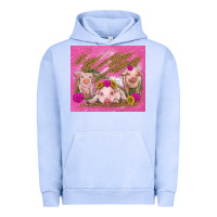 Pigment Grape Ice pigs Urban Hoodie - TumblerDesignByShophia