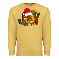 Antique Gold joy christmas with sunflower bbs Premium Sweatshirt - BundleAndBundleShop