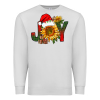 Dove Grey joy christmas with sunflower bbs Premium Sweatshirt - BundleAndBundleShop