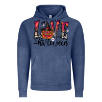 Vintage Denim love halloween Vintage Hoodie - CowhideDigitalArt