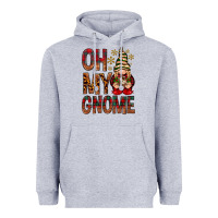 Heather Grey Oh my gnome Heavyweight Hoodie - NancyCooperArtShop
