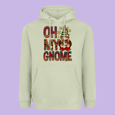 Oh My Gnome Heavyweight Hoodie Designed By Nancycooperartshop