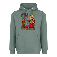 Sage Oh my gnome Heavyweight Hoodie - NancyCooperArtShop