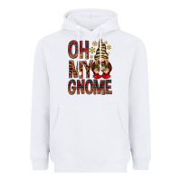 White Oh my gnome Heavyweight Hoodie - NancyCooperArtShop