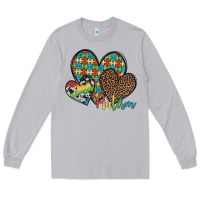 Moon Dust autism hearts leopard cowhide Long Sleeve Tee - Artiststas