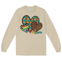 Mushroom autism hearts leopard cowhide Long Sleeve Tee - Artiststas