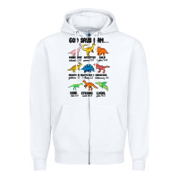 White god says i am dinosaurs handsome Zipper Hoodie - MaliasSmallBusiness