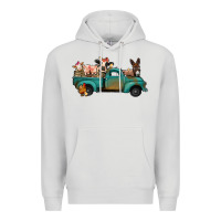 Dove Grey Farm Animals Truck Premium Hoodie - Bettercallsaul