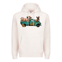 Pale Pink Farm Animals Truck Premium Hoodie - Bettercallsaul