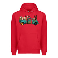 Red Farm Animals Truck Premium Hoodie - Bettercallsaul