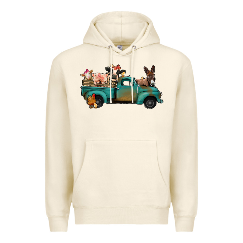 Farm Animals Truck Premium Hoodie by Bettercallsaul | Teevron