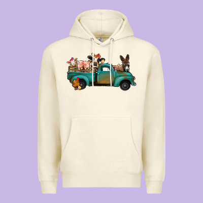 Farm Animals Truck Premium Hoodie Designed By Bettercallsaul